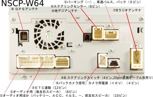 トヨタ  カーナビ  NSCP-W64